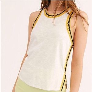 We The Free Tank Crocheted detail